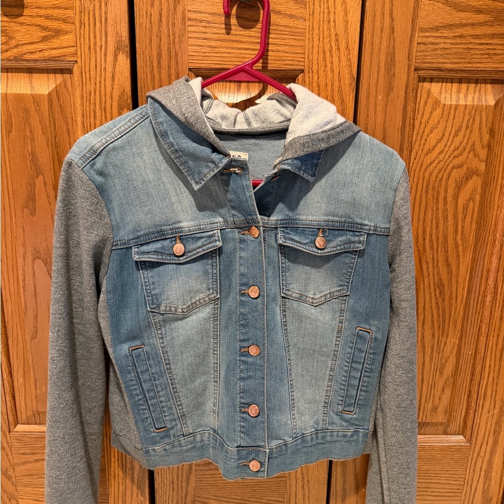 Denim and Gray Jean Jacket